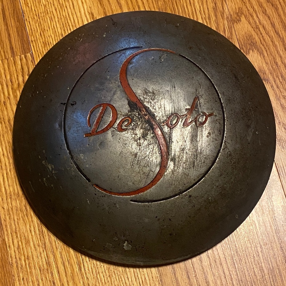 Vintage Antique Car Parts 1940s Desoto Hubcap Big S Must See Immediate Ship